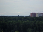Вид из Дубков ВНИИССОКа на Власиху и памятник ракете
